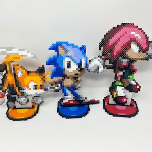 Sonic Perler Bead Sprite Set