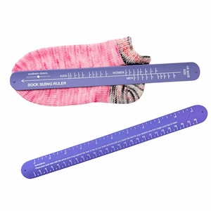 Slap Bracelet Sock Ruler for Knitting, Silicone Measuring Tool