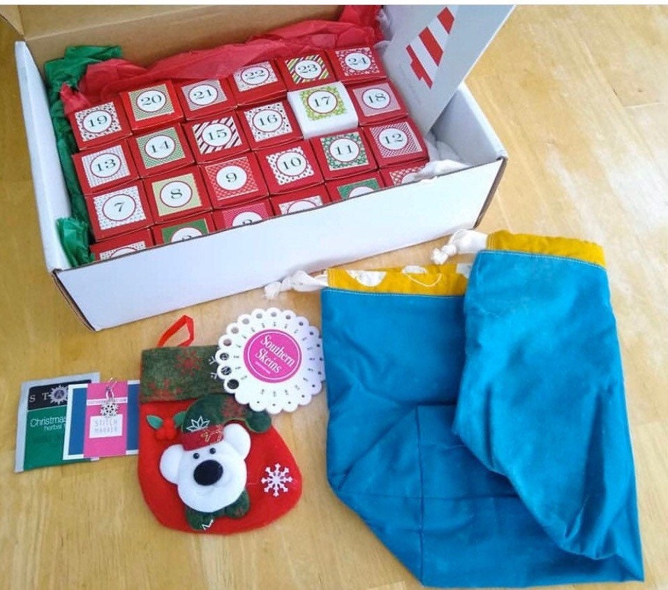2021 Hand Dyed Yarn Christmas Advent Calendar Ships early Etsy