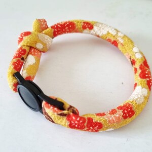 ADULT cat collar Japanese style | kimono cord, breakaway buckle, NEKO, gift for cat, gift for cat person, Valentine, Lunar New Year, Xmas image 10
