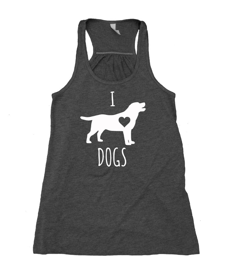 I Love Dogs Tank Top Doggie Mom Pet Women's Flowy - Etsy