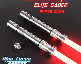 Darkheart Lightsaber | Darth Maul Inspired | Neopixel | RGB Baselit or XenoPixel | Smoothswing FX | Dueling Ready | Blue Force Sabers