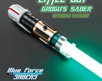 Little Guy Lightsaber | Grogu Inspired | Neopixel | RGB Baselit or XenoPixel | Smoothswing FX | Dueling Ready | Blue Force Sabers