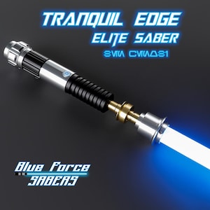 Tranquil Edge Lightsaber | Neopixel | RGB Baselit, XenoPixel, Proffie | Smoothswing FX | Dueling Ready | Kenobi | Blue Force Sabers