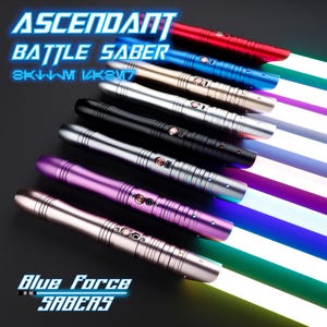 Ascendant Lightsaber | Neopixel | RGB Baselit or XenoPixel | Smoothswing FX | Dueling Ready | Blue Force Sabers