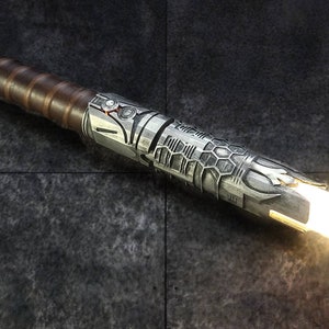 Survivor Saber - Aluminum Casted with XenoPixel Soundboard, 34 Soundfonts & Neopixel Blade Installed