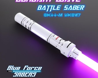 Gundam Wave Lightsaber | Neopixel | RGB Baselit, XenoPixel, Proffie | Smoothswing FX | Dueling Ready | Blue Force Sabers