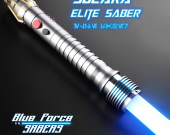 Solara Lightsaber | Star Wars | RGB Baselit | Smoothswing FX | Dueling Ready | Blue Force Sabers