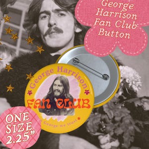 George Harrison Fan Club Pin/Button