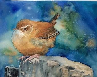 Waiting Wren   (Giclee Print)