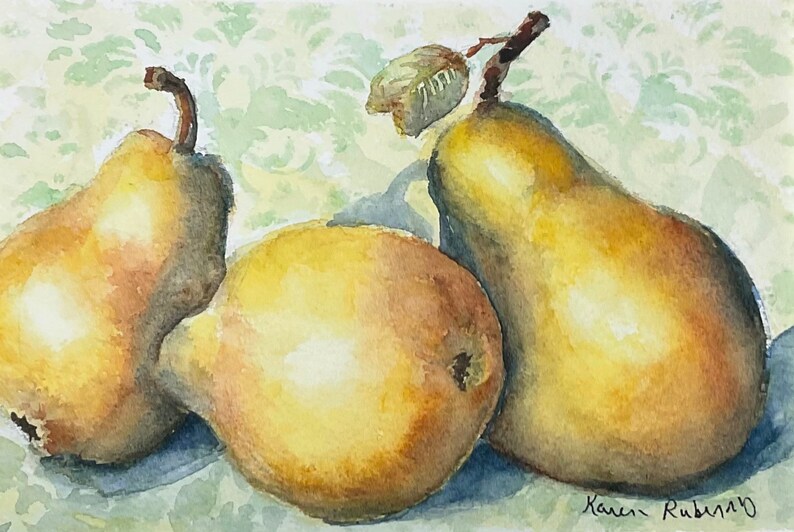 A Pair and A Half Watercolor