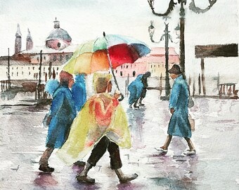 Rainy Day - Venice (Giclée print)