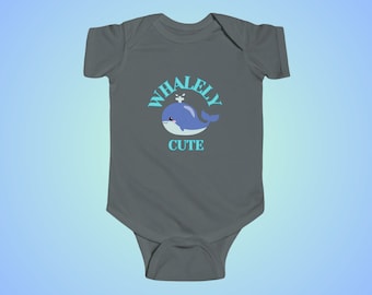 Whalely Cute Infant Jersey Bodysuit
