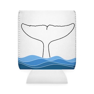 Delfinschwanz-Dosenkühler - Ozeanwellen, Strandgetränkehalter, isolierte Getränkehülle, Sommer-Grillzubehör, Küstengeschenk,