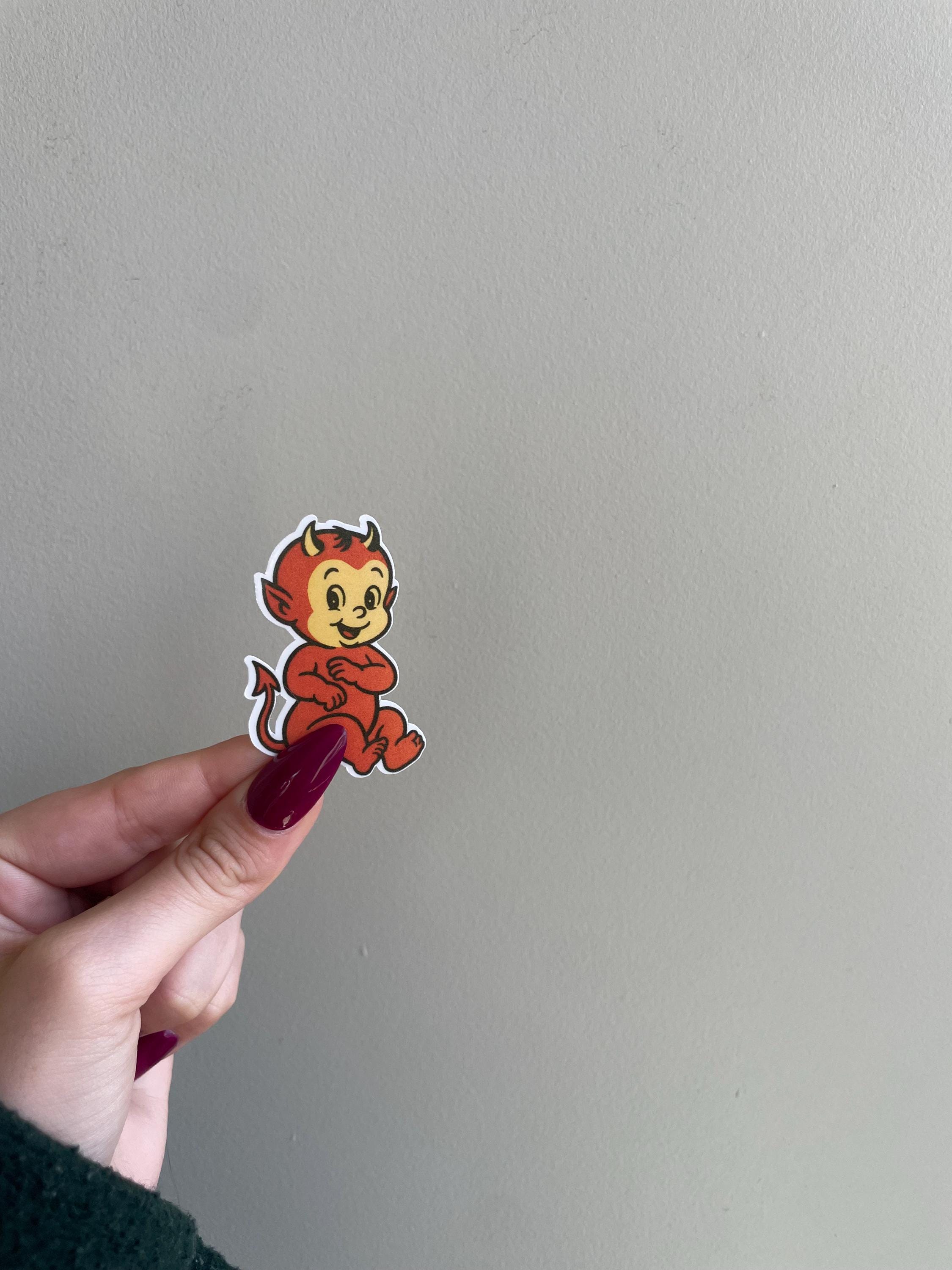 Vintage Devil Sticker - Etsy