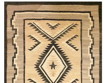 Antique American Navajo Rug  4'2" x 5'10" , 127 cm x 177.8 cm
