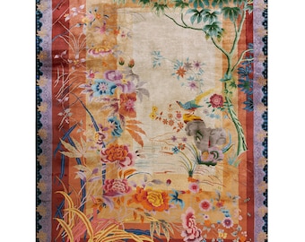1920s Chinese Art Deco Carpet ( 8'10" x 11'6" - 270 x 350 )
