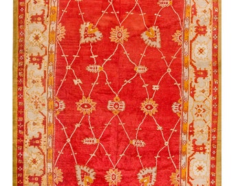 Early 20th Century Turkish Oushak Carpet