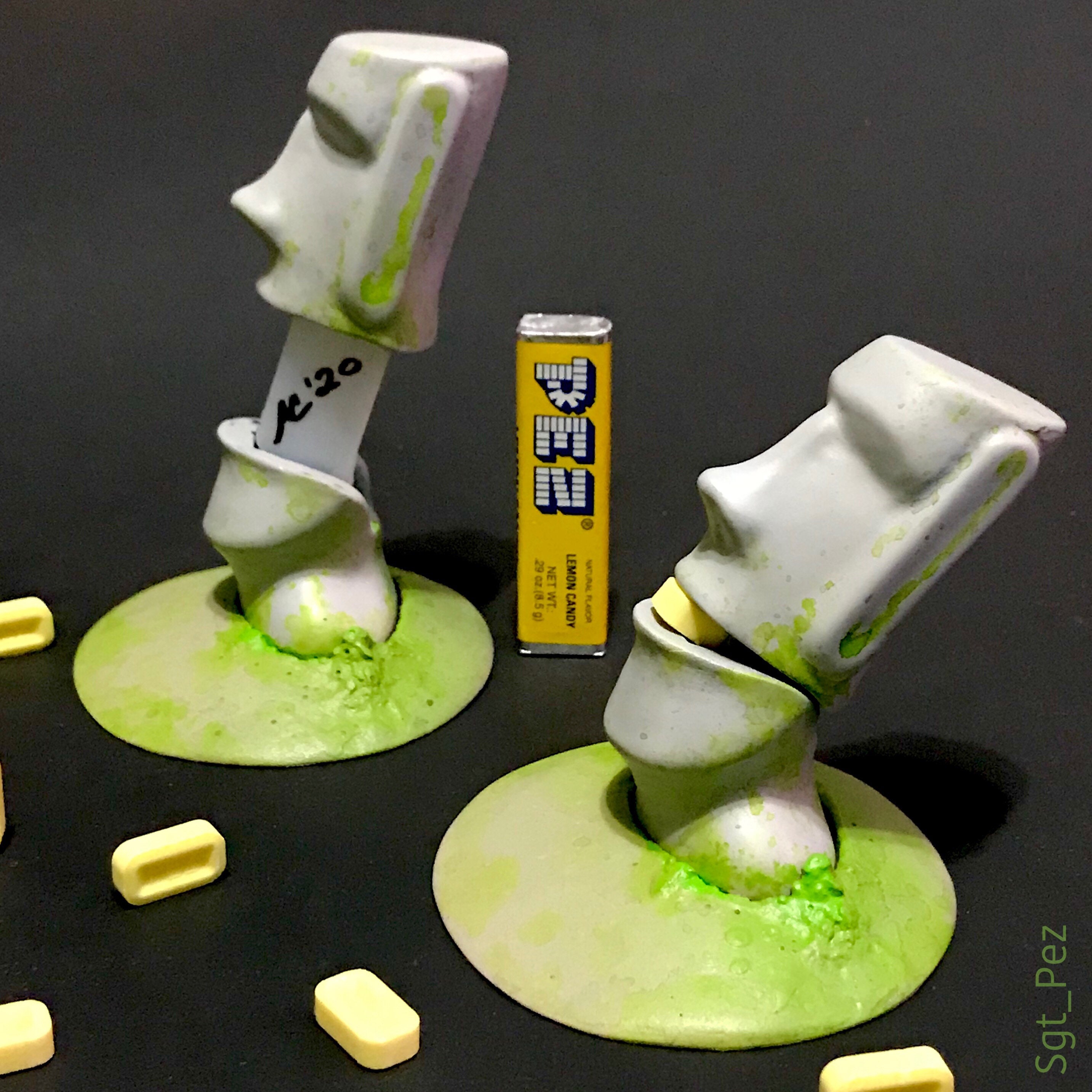 Custom functional Easter Island Moai Pez dispenser Fantasy Etsy