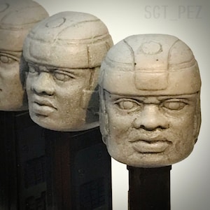 Custom/Functional Olmec Pez dispenser - Fantasy Art Figure