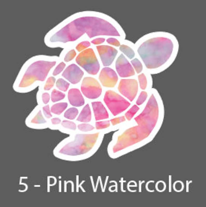 Sea Turtle Sticker Turtle Sticker Water Bottle Sticker Etsy
