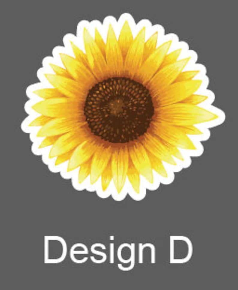Sun Flower Sticker Sunflower Sticker Water Bottle Sticker Etsy
