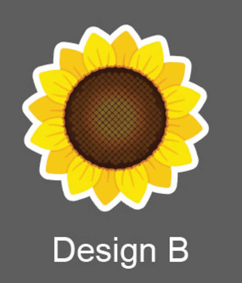 Sun Flower Sticker Sunflower Sticker Water Bottle Sticker Etsy