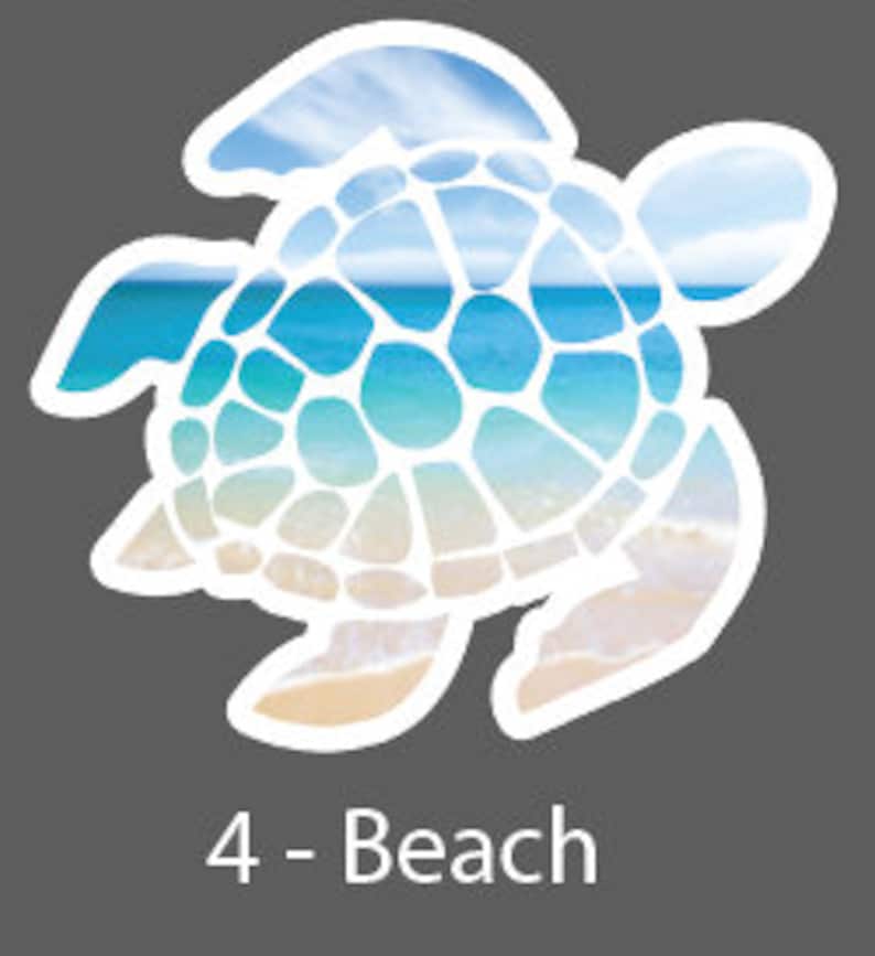 Sea Turtle Sticker Turtle Sticker Water Bottle Sticker Etsy