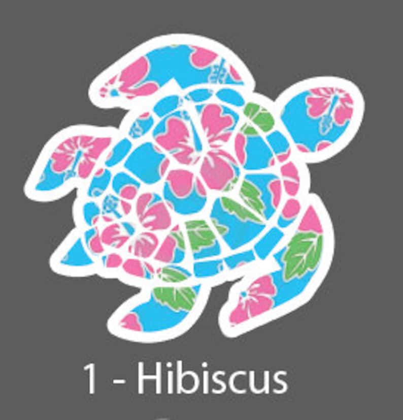 sea turtle sticker turtle sticker water bottle sticker etsy