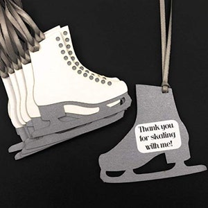 Skating Party Favor Gift Tags - Skate Birthday Party - Skating Theme - Favor Tag - Thank you tag - Set of 12