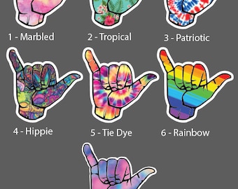 Shaka Sticker - Hang Loose Sticker - Water Bottle Sticker - Laptop Sticker - Cool - Stickers (No.26)