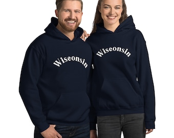 Wisconsin Hoodie: Comfort Colors Vintage Style Sweatshirt