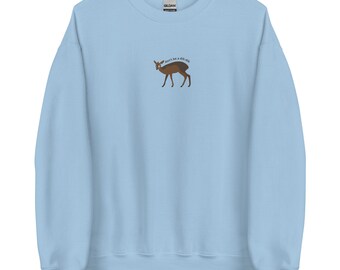 Funny Dik-Dik Pun Embroidered Unisex Sweatshirt