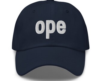 Ope Embroidered Dad Hat/Baseball Cap