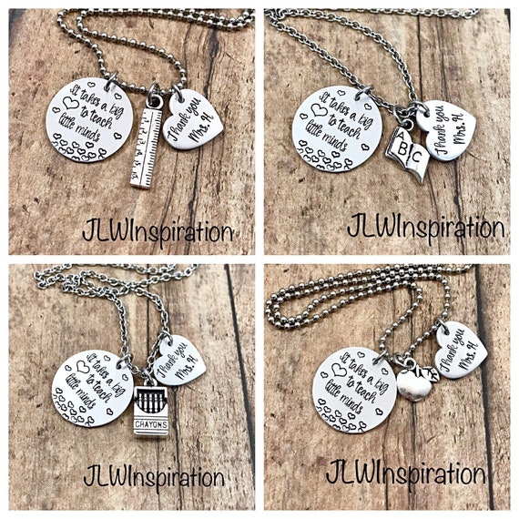 Custom teacher necklace