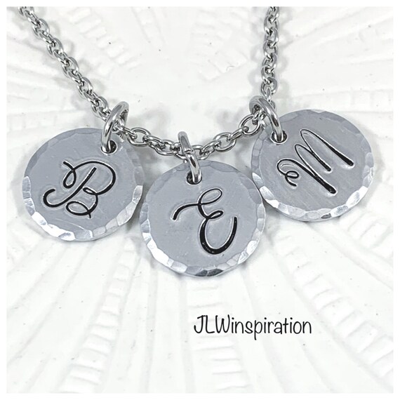 Personalized initials necklace