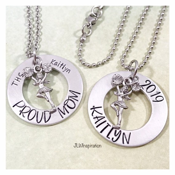 Cheerleader personalized necklace