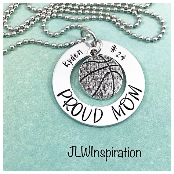 Basketball personalized necklace