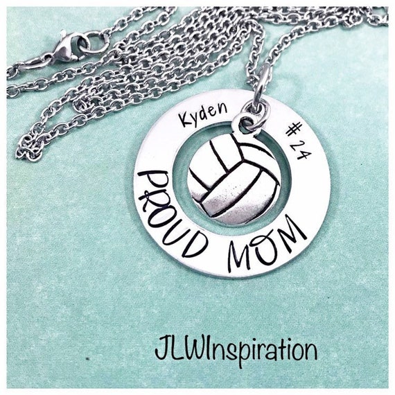 Custom volleyball necklace