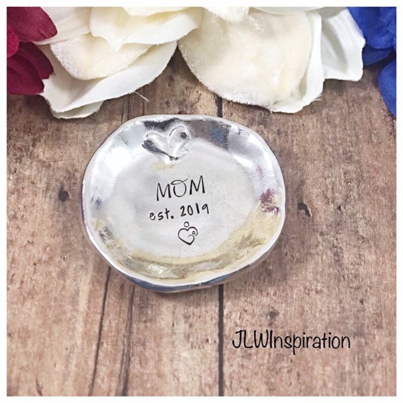 Personalised Long Trinket Plate For Mum
