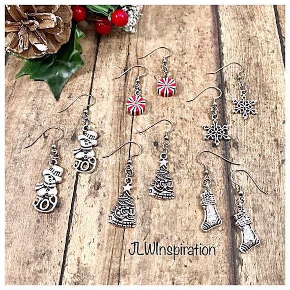 Christmas charm earrings