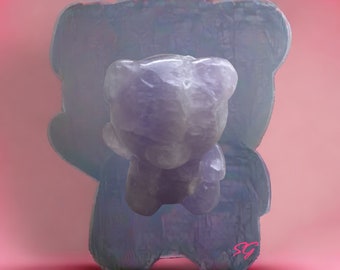 Purple Fluorite Bear