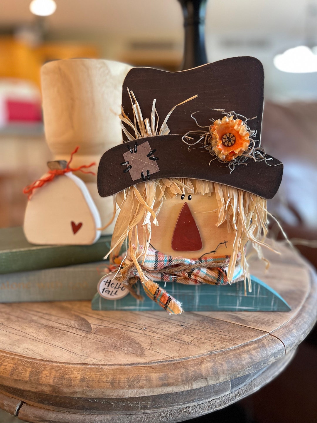 DIY Scarecrow Kit Fall Decor Unfinished Wood Kit Paint It Yourself