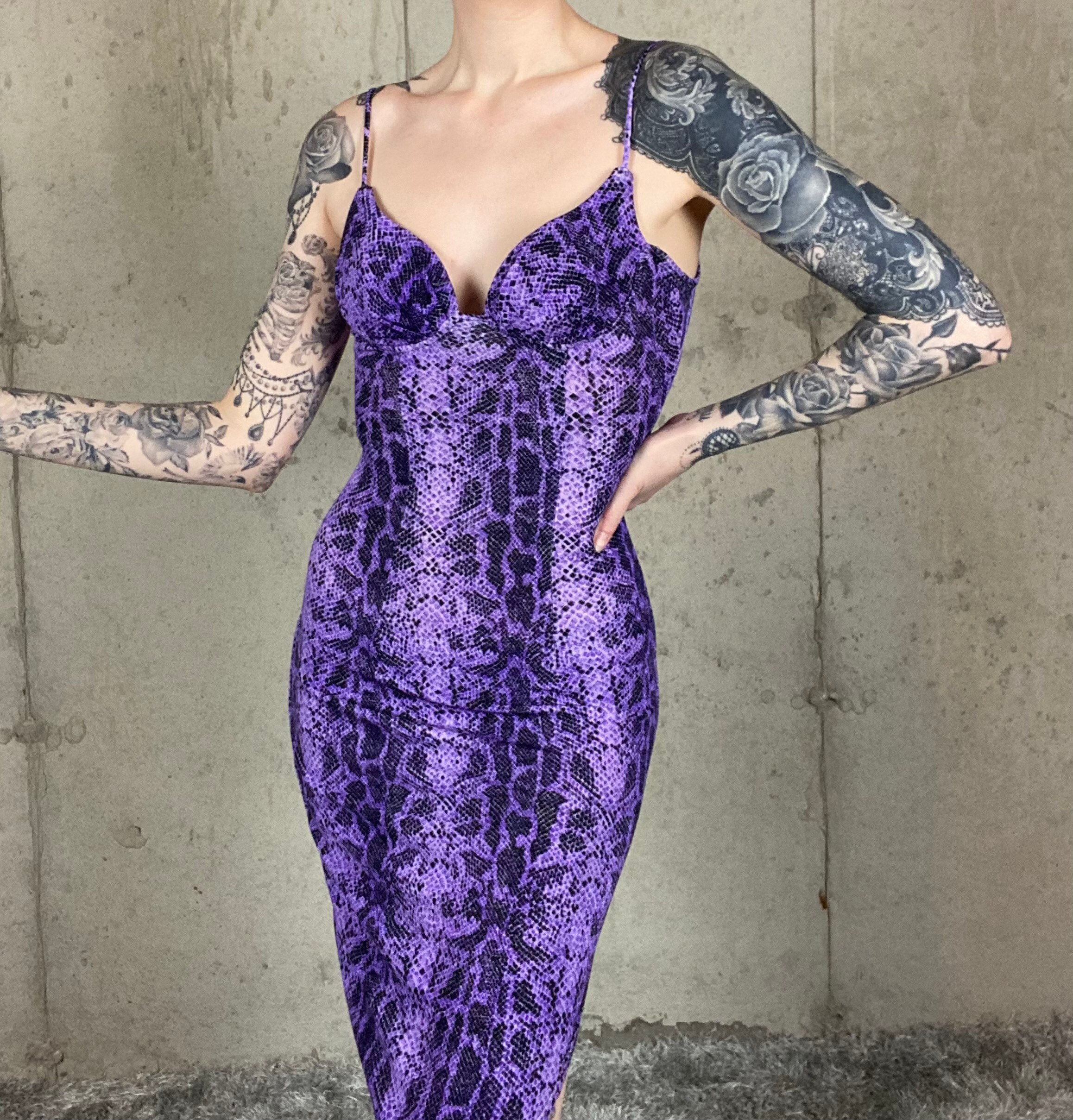 Womens snakeskin shop dress