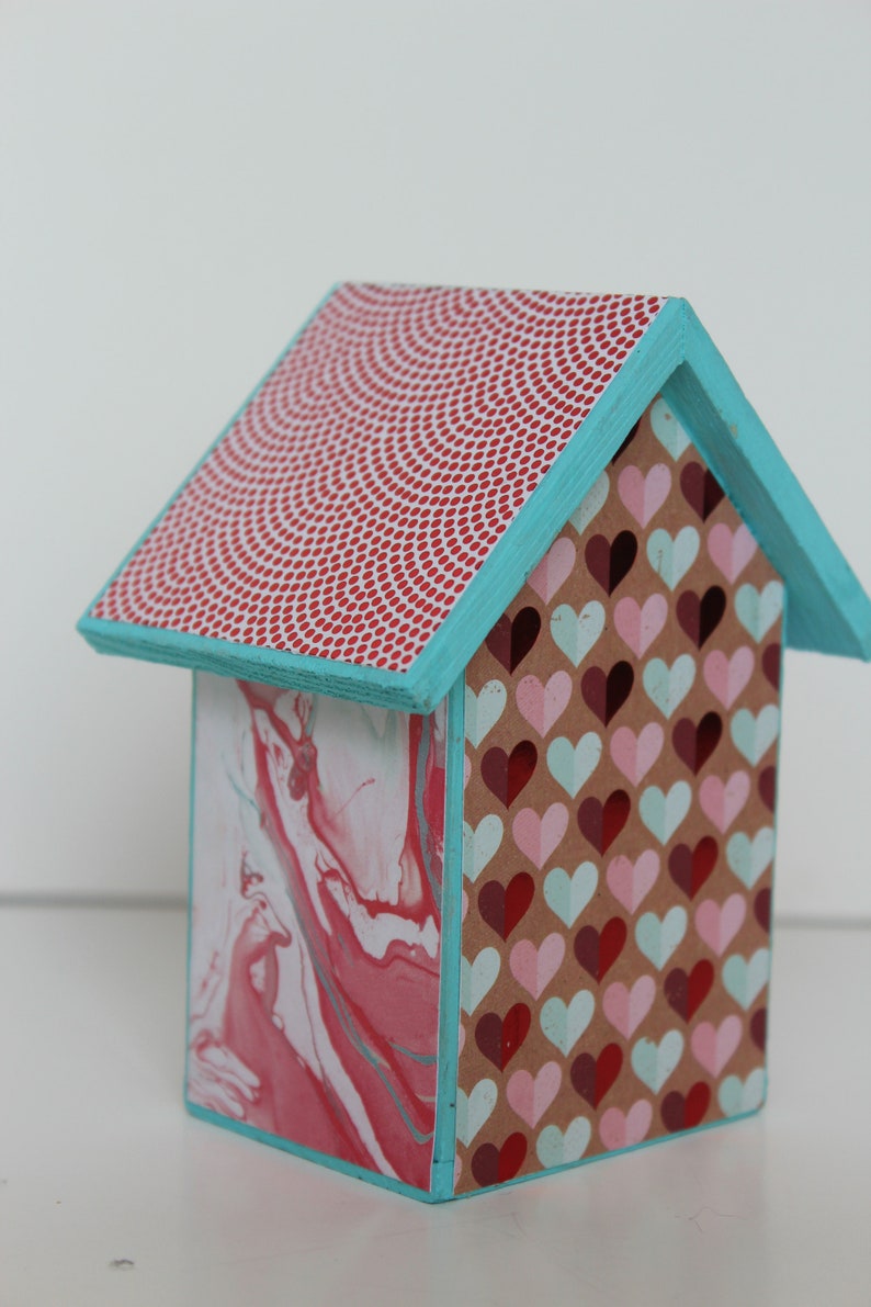 Valentine Birdhouse Heart Birdhouse Birdhouse decor
