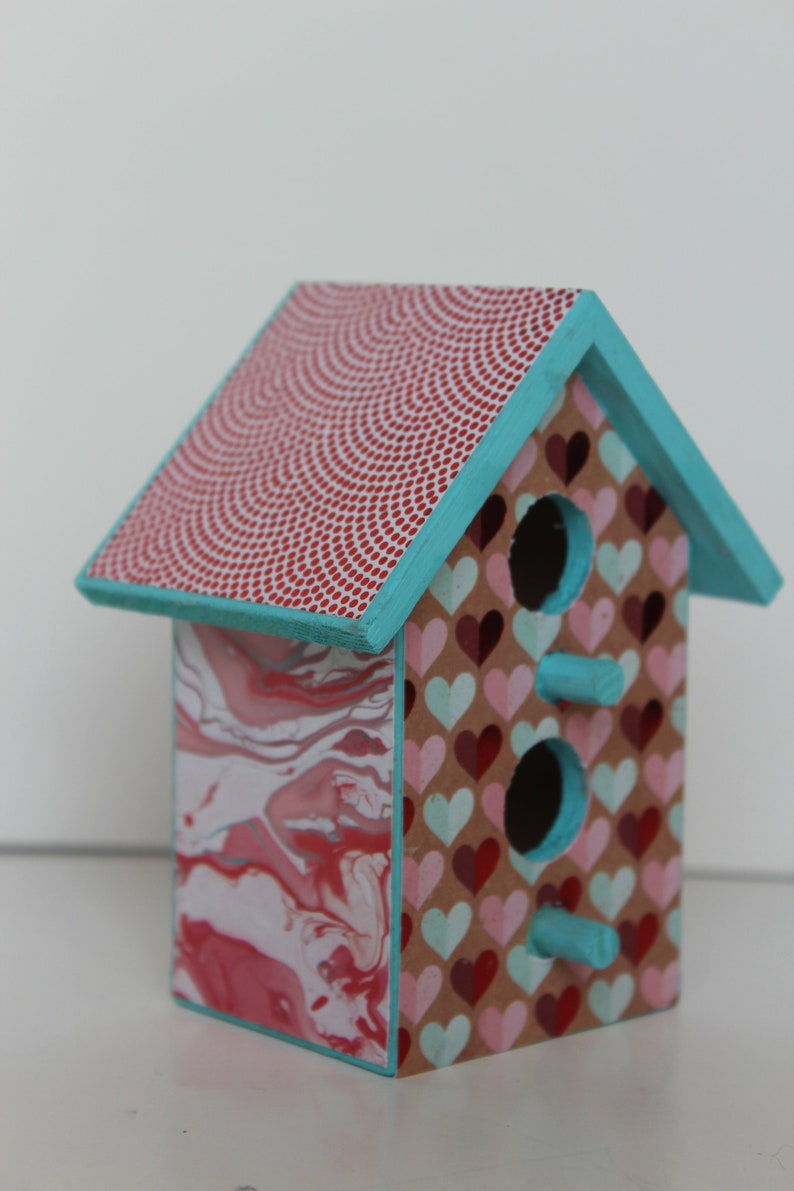 Valentine Birdhouse Heart Birdhouse Birdhouse decor