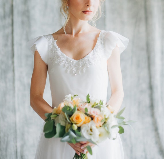 Wedding Gown Bridal Gown Bohemian Wedding Dress Fairy Etsy