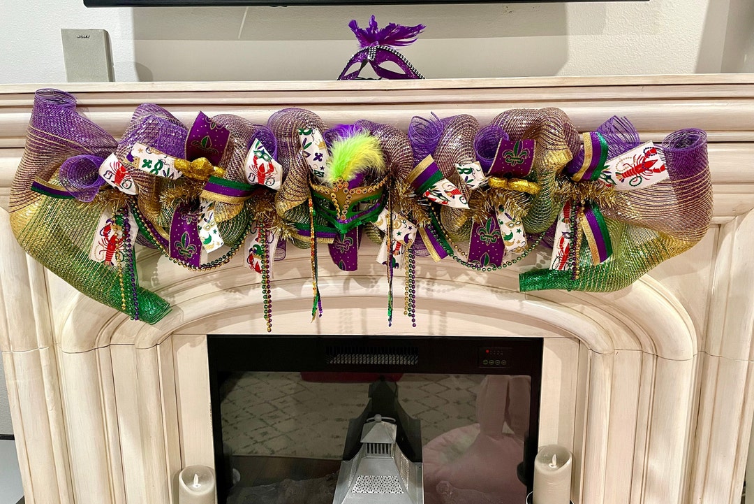 mardi gras mailbox decorations
