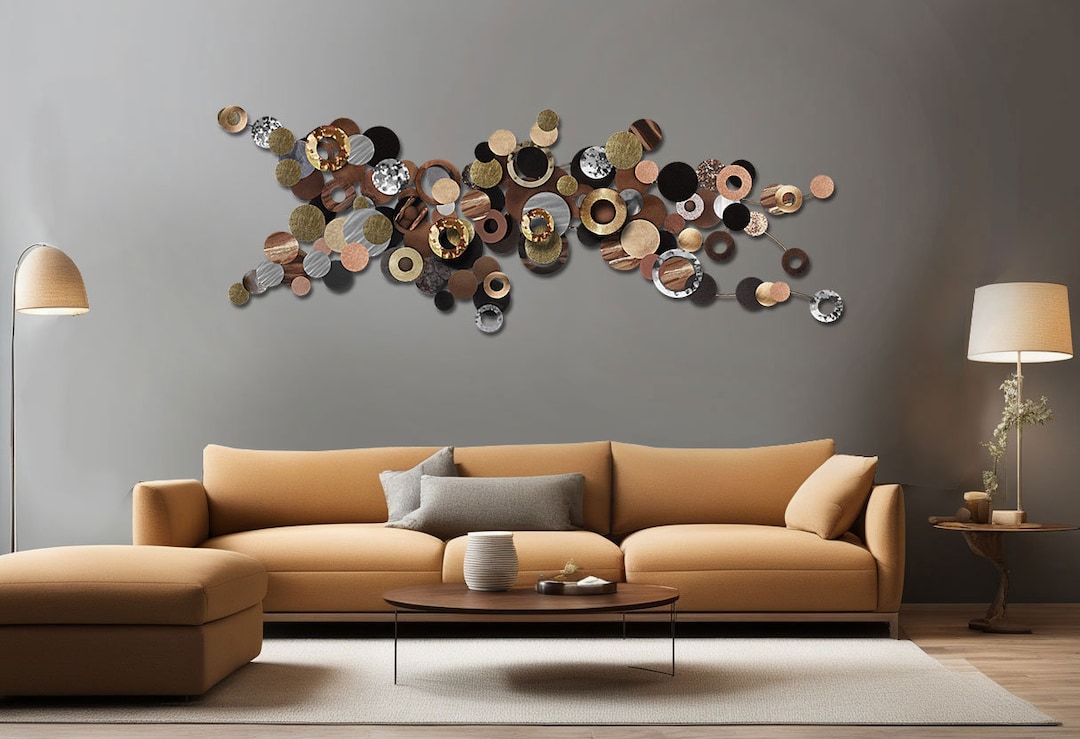 Large Metal Wall Art: Abstract Cluster Sculpture - Celestial Fusion - Etsy