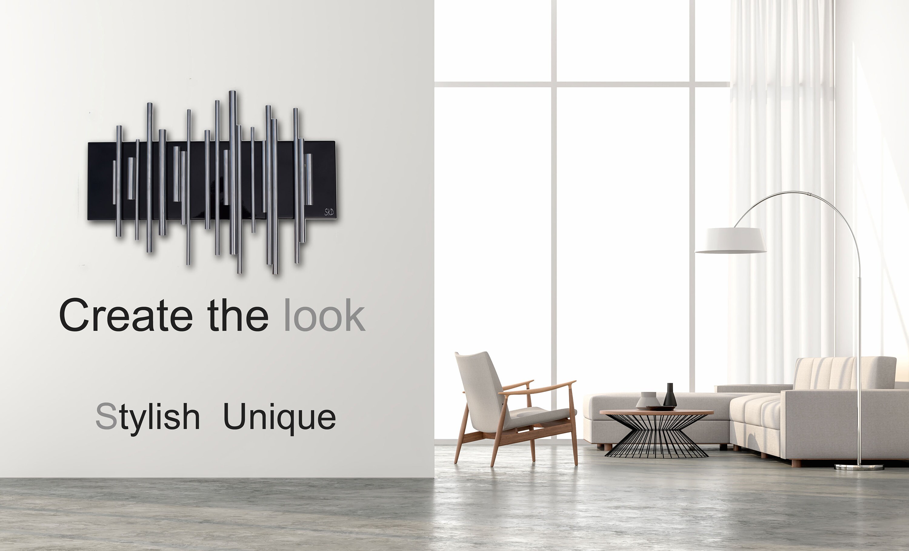 Metal Wall Artblack and Silver Wall Artunique Design by the Sculpture